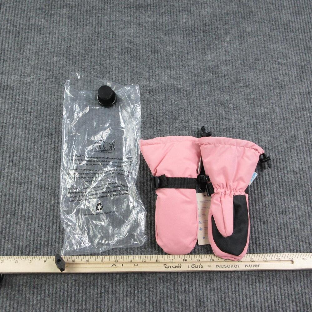 Jan & Jul Mitten Girls S Pink Insulated Waterproof Thinsulate Snow NWT